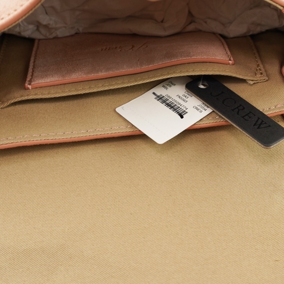 New J.CREW Crossbody Buckle Bag in Italian Suede in Blush Pink - Picture 9 of 9